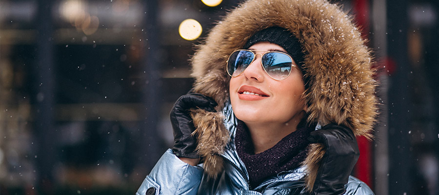 Солнцезащитные очки зимой: как носить «Ленноны» и «Авиаторы»