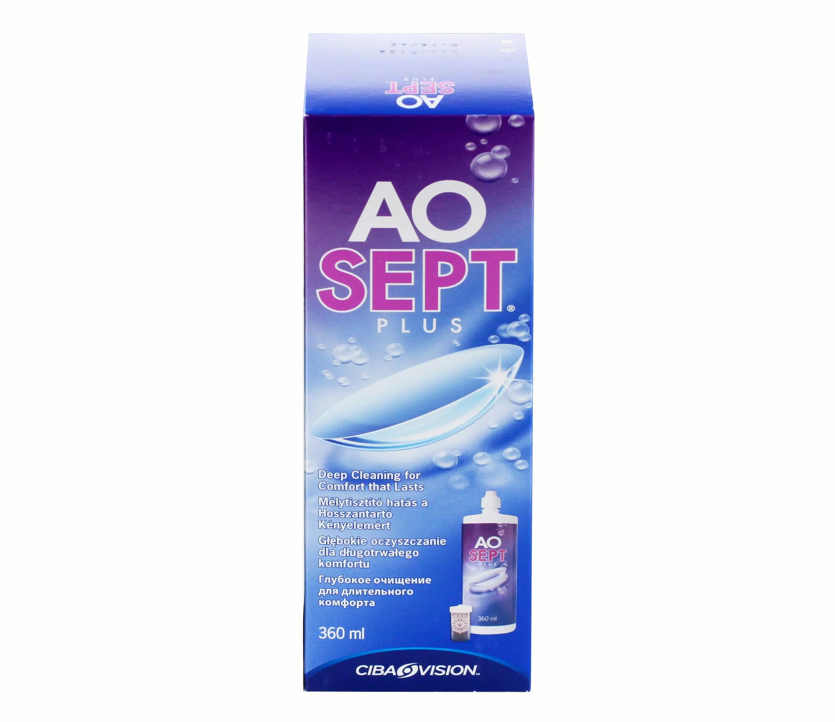 Aosept Plus Пероксидная система (360 ml + контейнер)