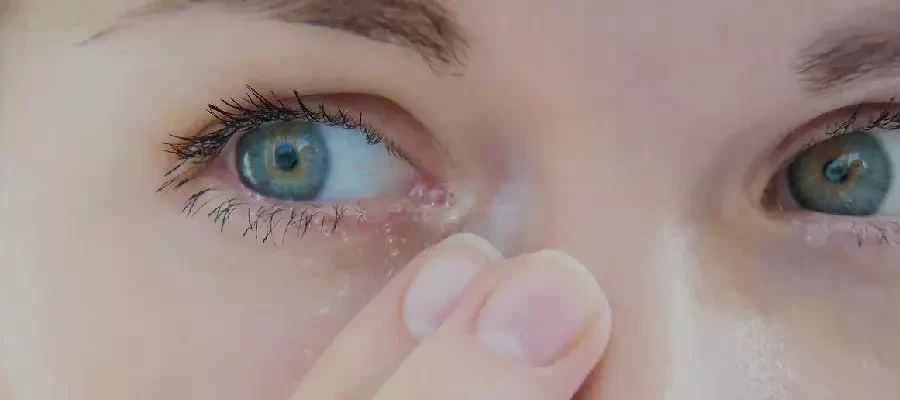 Почему мутнеют контактные линзы?